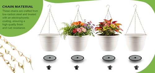 Hanging Planters 10 Inch (Classic White / 10 Inch-4P)