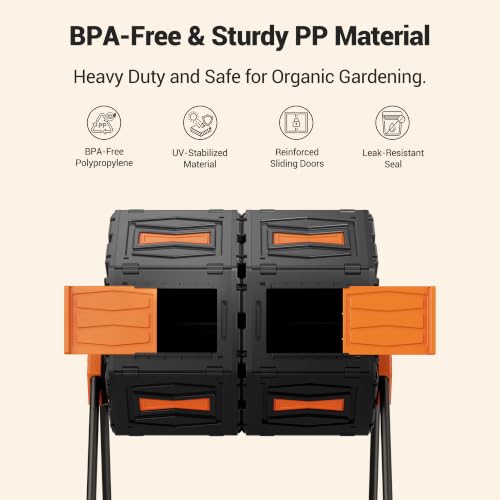 Composter Tumbler Outdoor (Orange)