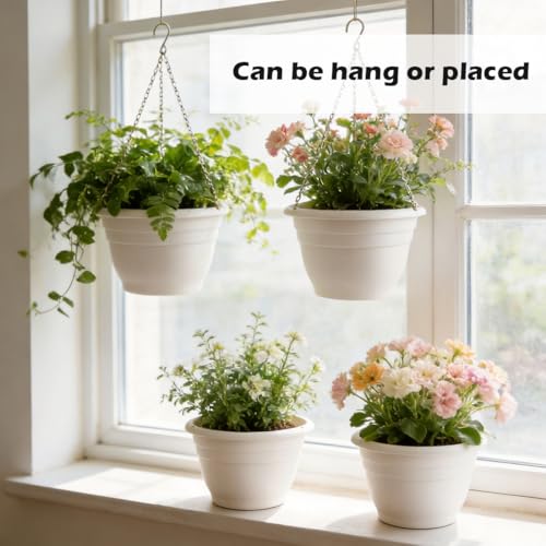 Hanging Planters 11 Inch (Pure White / 11 Inch-3P)