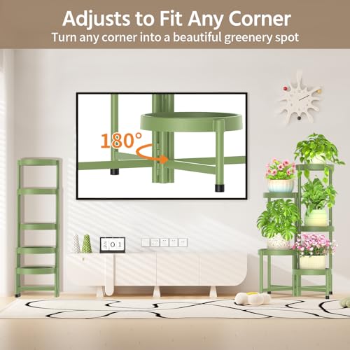 Plant Stand Indoor Outdoor Tall with Plastic Tray