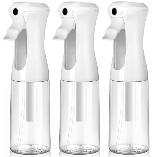 Continuous Mist Clear Spray Bottle 200ml Fine Mist Spray 3 Pack (6.7oz - Pack of 3)