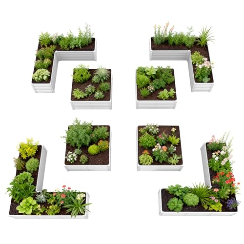 Anleolife 8 Bed L (Set of 8 / Glen-white)