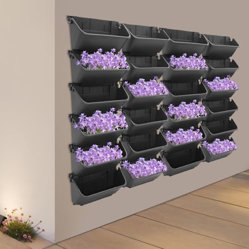 Vertical Wall Planter with 24 Pots