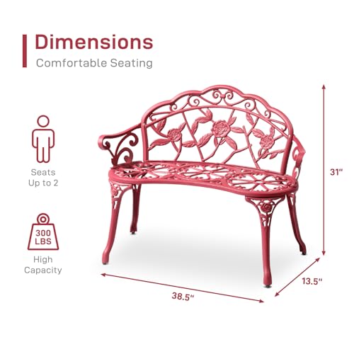 38.5" Patio Outdoor Bench