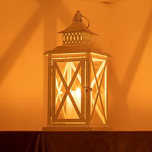 Lantern Decorative Indoor & Outdoor (White / 14.8'' / 1 Pc)