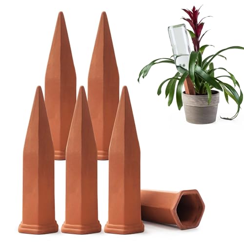 Ceramic Terracotta Self Watering Spikes (6 Count)