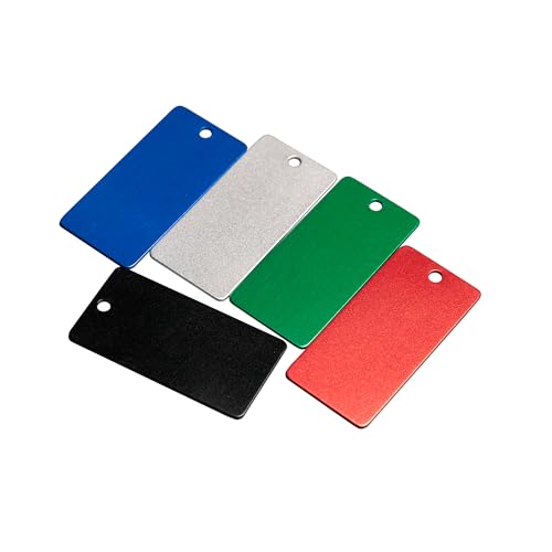 Anodized Aluminum Engraving Blanks 1x2 Inch 50 Pack
