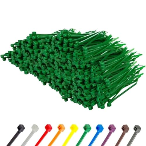 8 Inch Green Zip Ties (Green / 8" (18lb))