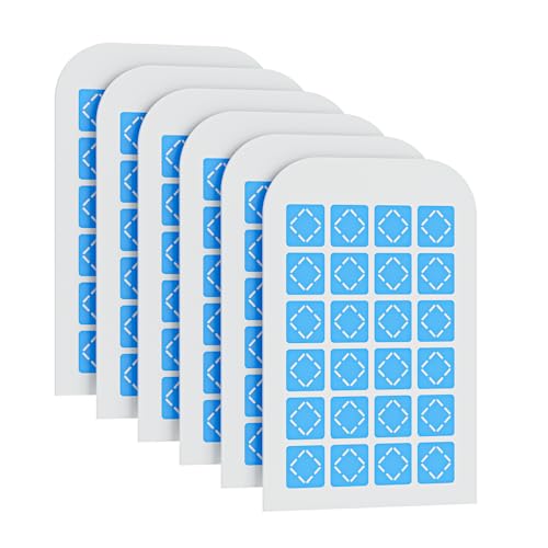 6 Pack Magnetism Glue Cards TIENBE Indoor Plug (White / 6 Glue Cards)