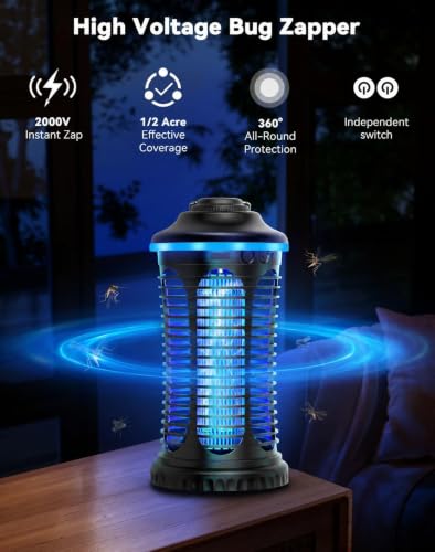 Rechargeable Bug Zapper Outdoor Indoor (L)