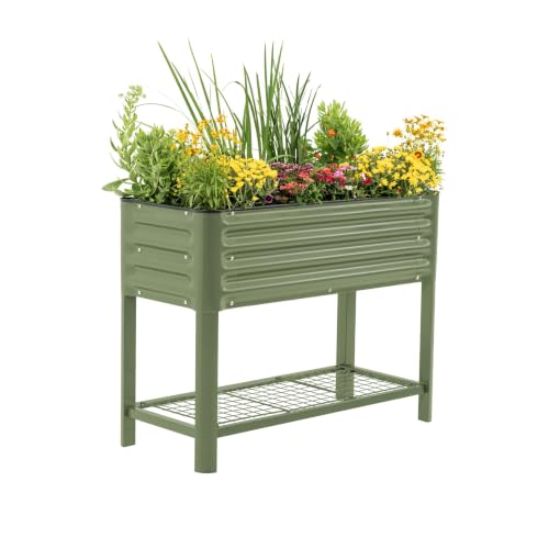 Elevated Raised Garden Bed (Olive Green / 1.5' x 3.5')