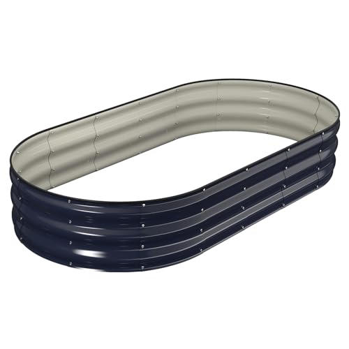 Raised Garden Bed Kit (Navy Blue / 6×3×1 ft)