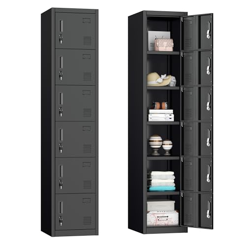 Employees Lockers (Black / 6 Doors)