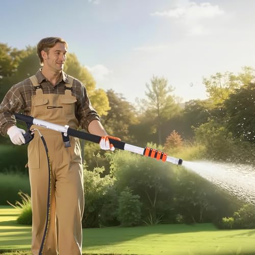 Pressure Washer Telescoping Wand (24FT with Brush Head)