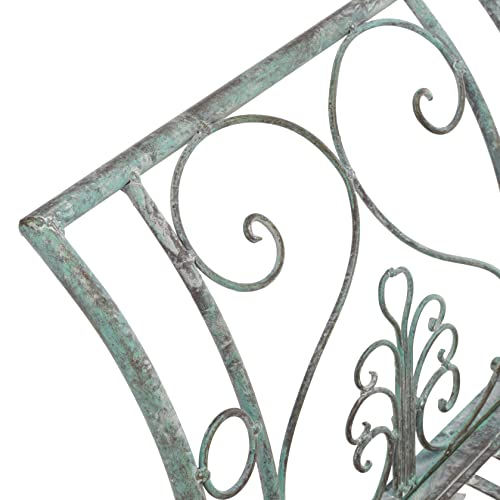 Outdoor Collection Adina Victorian Antique Dark Green Wrought Iron 51