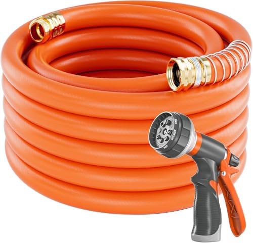 Garden Water Hose 75 ft x 3 (3/4" Orange / 75FT)