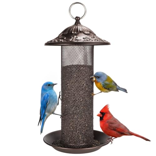 Nyjer Thistle Seeds Wild Bird Feeder (Bronze / 1Pack)
