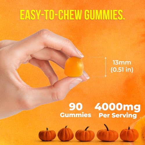 Premium 90 Gummies Pumpkin Seed Oil (90 Count)