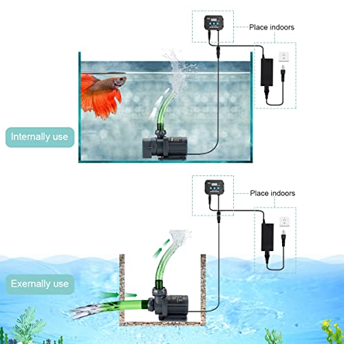 2120GPH Quiet Submersible and External 24V Water Pump