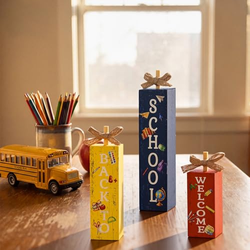Smile Wooden Tabletop Decor (Letter School)