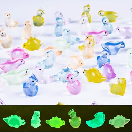 80 Pcs Mini Resin Dinosaur Variety Tiny Animals Figures Miniature Little Small Dinosaurs Figurines Bulk for Micro Fairy Garden Landscape Accessories Hide Crafts Decor (Dinosaur-80p)