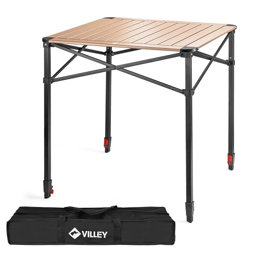 Folding Camping Square Table (Gold / Large)