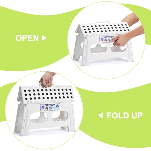 Folding Step Stool 9 inch (Widen White / 9 Inch)