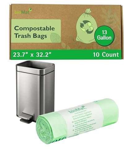 13 Gallon Compostable Food Scrap Bags (10 Count (Pack of 1) / 13 Gallon)