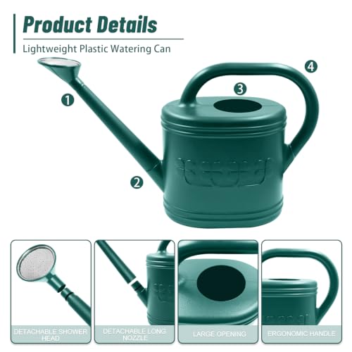 1 Gallon Watering Can (Dark Green / 1 Gallon)