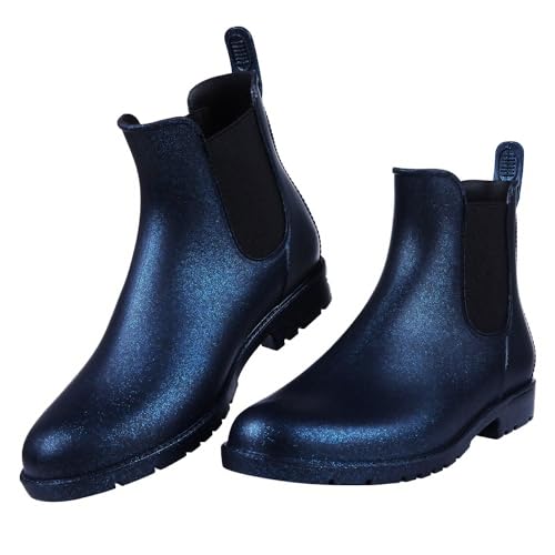 Women's Ankle Rain Boots Waterproof Chelsea Boots