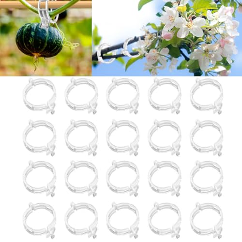100 PCS Plant Support Clips Reusable Garden Clips (100 Count)
