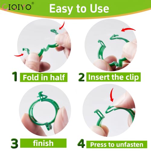 Plant Support Clips (Light Green)