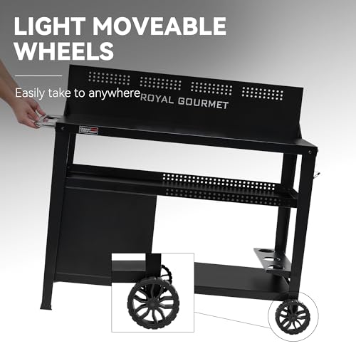 PC4401B 3 Tier Dining Cart with Wind Guard (PC4401B)