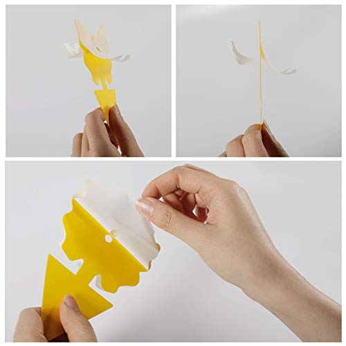 96PCS Fruit Fly Sticky Traps (96 Pieces Yellow)