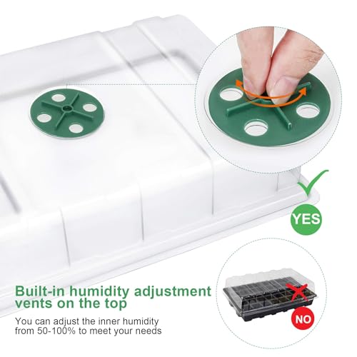 10Pack Seed Starter Tray (Green / 40-Cell 10-Pack)