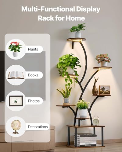 Plant Stand Indoor with Grow Lights