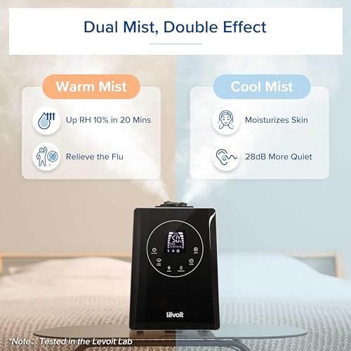 LV600HH 6L Warm&Cool Mist Humidifier for Bedroom Large Room Home