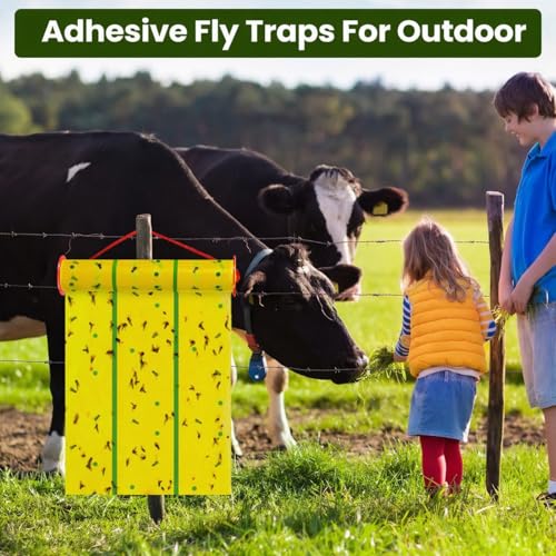 5 Pcs Giant Flypaper Fly Traps