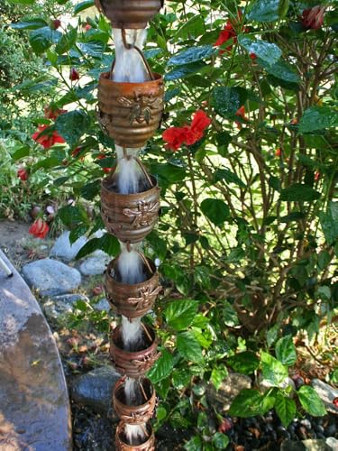Honeybee & Hive Copper Rain Chain