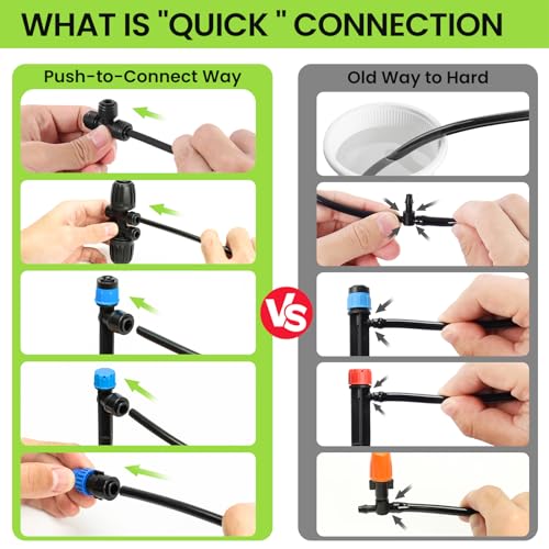 Drip Irrigation System Kit for Garden Watering (279 Count)
