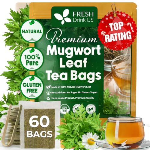 Premium 60 Mugwort Leaf Tea Bags (60 Tea Bags)