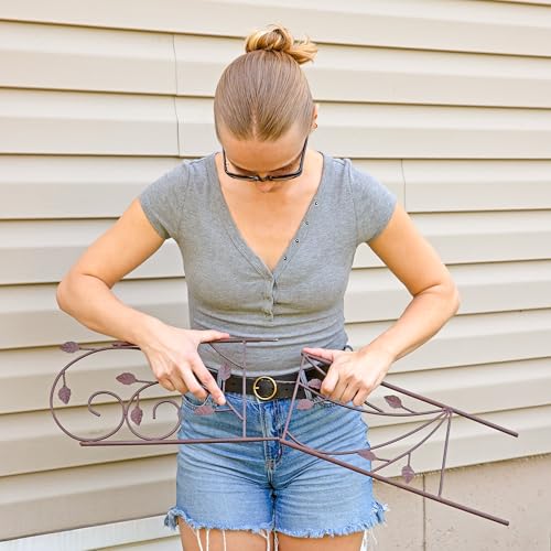 Sunnydaze 32 Inch Rustic Plant Design Outdoor Garden Trellis (Rustic)