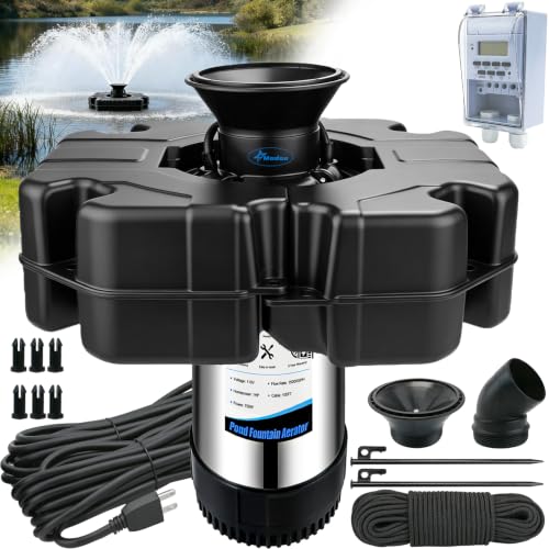 Pond Fountain Aerator (Black 0 Light 13000gph)