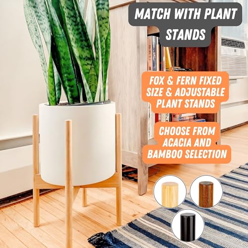 Large Planter for Indoor or Outdoor (Matte White / 10 Inch)