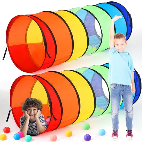 3 Pcs Giant 27.6 Inch Play Tunnel for Kids and Large Dogs