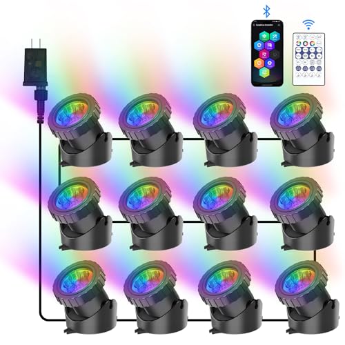 RGB Underwater Pond Lights (12-Lights)