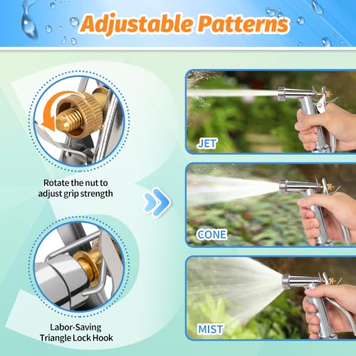 Full Size Garden Hose Nozzle (1 Pack / Zinc Alloy)