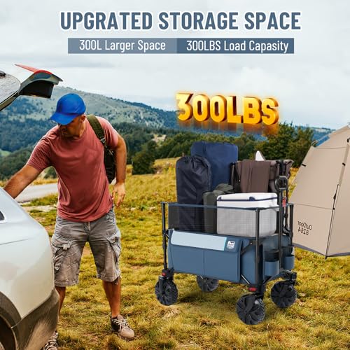 Foldable Wagon 350L Extendable Height (Gray / 350L)