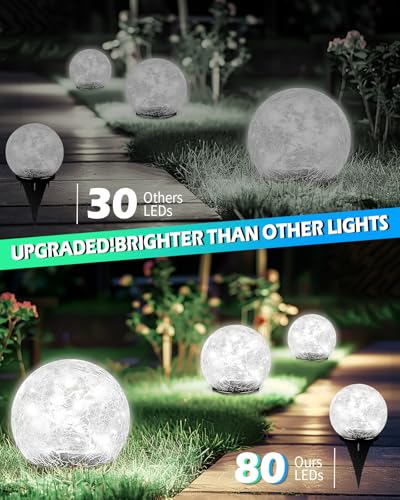 Garden Solar Ball Lights Outdoor Waterproof (5.9 Inch)