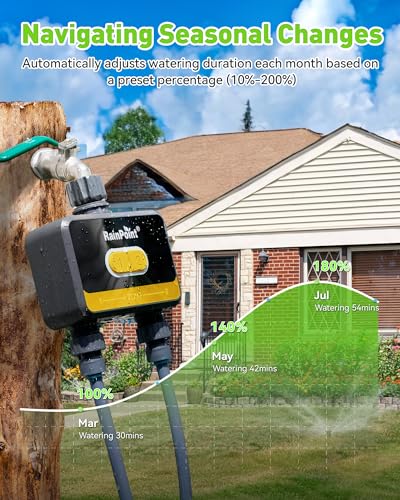 WiFi Water Timer for Garden Hose (Yellow)